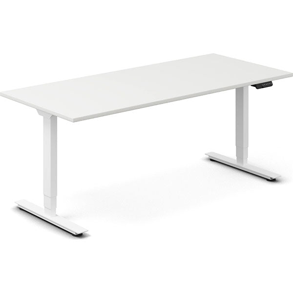 Ergoff Hæve-sænkebord DNA, Hvid 1800x800mm 2-ben/Hvid – Hæve/sænkeborde
