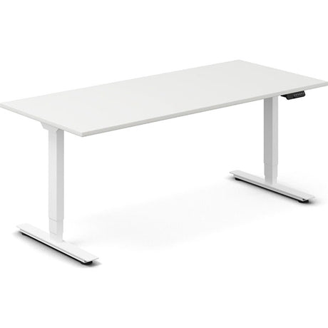 Ergoff Hæve-sænkebord DNA, Hvid 1800x800mm 2-ben/Hvid – Hæve/sænkeborde
