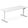 Ergoff Hæve-sænkebord DNA, Hvid 2000x800mm 2-ben/Hvid – Hæve/sænkeborde