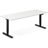 Hæve-sænkebord DNA, Hvid 2000x800mm 2-ben/Sort – image 2