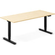 Ergoff Hæve-sænkebord DNA, Birk 1800x800 mm 2-ben/Sort – Hæve-sænkeborde