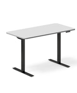 Hæve-sænkebord DNA, Lysgrå 1200x600 mm 2-ben/Sort