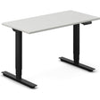 Ergoff Hæve-sænkebord DNA, Lysgrå 1200x600 mm 2-ben/Sort – Hæve-sænkeborde