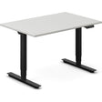 Ergoff Hæve-sænkebord DNA, Lysgrå 1200x800 mm 2-ben/Sort – Hæve/sænkeborde