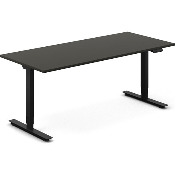 Ergoff Hæve-sænkebord DNA, Antracit 1800x800 mm 2-ben/Sort – Hæve/sænkeborde