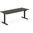 Ergoff Hæve-sænkebord DNA, Antracit 2000x800 mm 2-ben/Sort – Hæve/sænkeborde