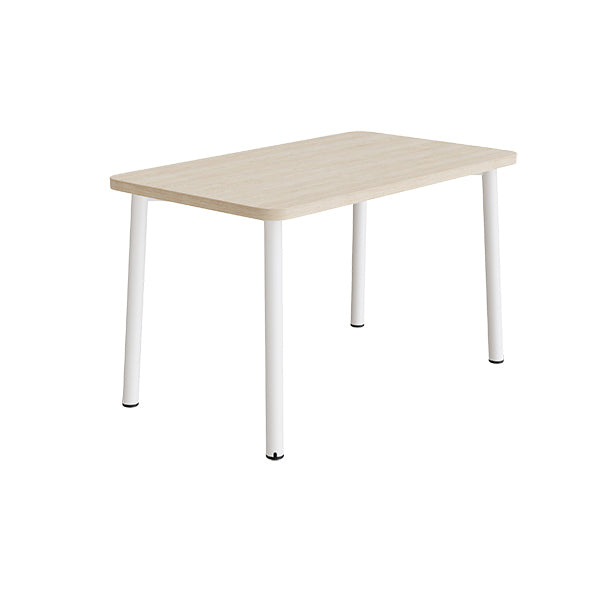 Tranås Skolmöbler Bord Add 590, 1200x700 mm højde 720 mm med hvidpigmenteret eg, hvidt stel – Caféborde