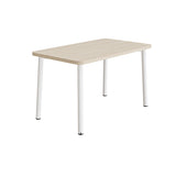 Bord Add 590, 1200x700 mm højde 720 mm med hvidpigmenteret eg, hvidt stel