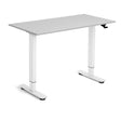 Ergoff Hæve-sænkebord Flexidesk, Lysgrå 1200x600 mm 2-ben/Hvid – Hæve/sænkeborde (billede 1)