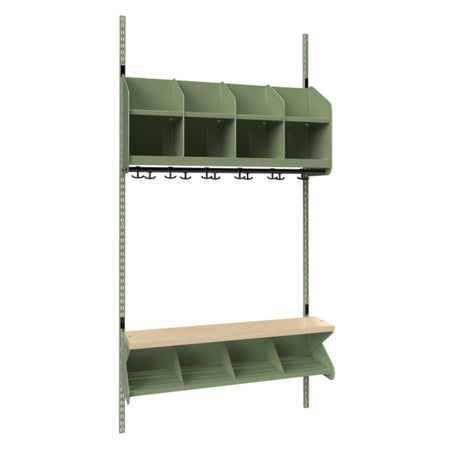 BST Kombination C, Startsektion 4 pladser B 1000 mm, grøn – image 1