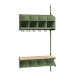 BST Kombination C, Påbygningssektion 4 pladser B 1000 mm, grøn – image 2