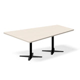 Konferencebord DNA, Birk 2000x1425 mm trapezformet, Sort understel – image 2