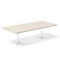 Konferencebord DNA, Birk 2600x1200 mm rektangulært, Hvid understel – image 1