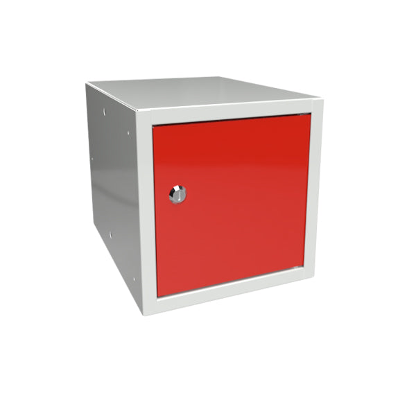 Opbevaringsboks 270x270x350 mm Rød dør, cylinderlås – image 1