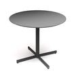 Ergoff Bord Cruzo Ø1200 mm, Antracit med sort understel – Kantineborde