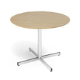 Bord Cruzo Ø1200 mm, Bøg med alugråt understel