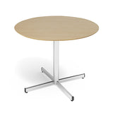 Bord Cruzo Ø1200 mm, Bøg med alugråt understel