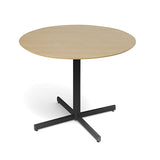 Bord Cruzo Ø1200 mm, Bøg med sort understel