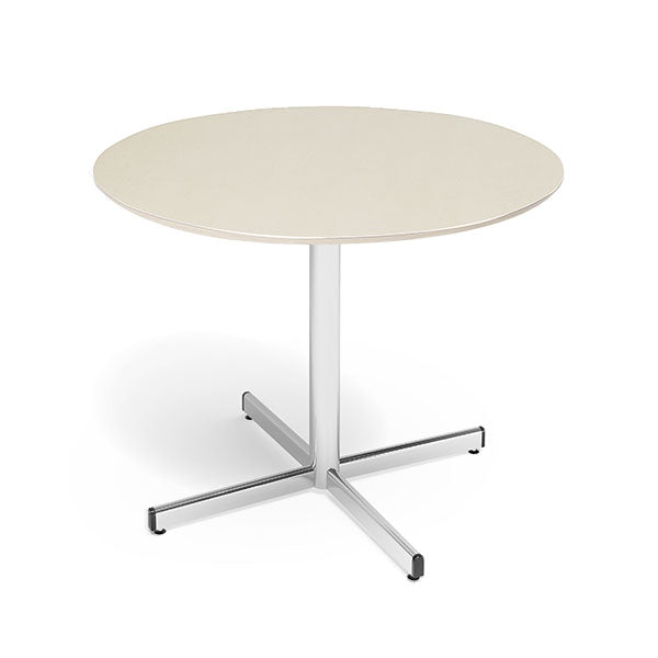 Bord Cruzo Ø1200 mm, Birk med alugråt understel