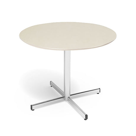 Bord Cruzo Ø1200 mm, Birk med alugråt understel