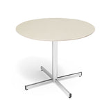 Bord Cruzo Ø1200 mm, Birk med alugråt understel