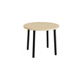 Bord Add 590, Ø900 mm, højde 720 mm, birk laminat på sort stel