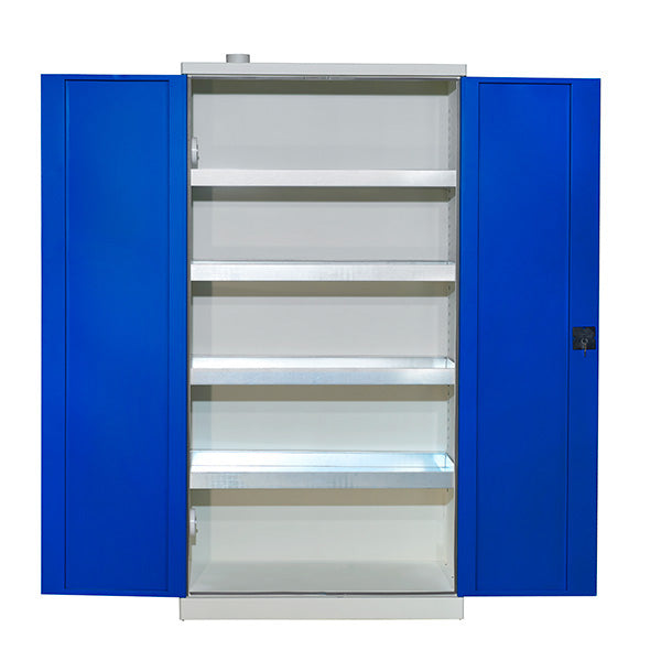 GBP Kemikalieskab SMVH 1990x1000x435mm, 7035/5010 – Kemikalieskabe (billede 2)