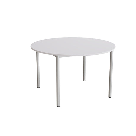 Bord Combi 206, Ø1200 mm, højde 720 mm, grå laminat på alugråt stel