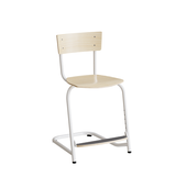 Stol Strong 270, Birk laminat, Hvidt stel – image 1