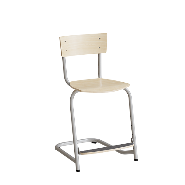 Stol Strong 270, Birk laminat, Alugråt stel – image 2