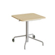 Form o Miljö Bord Smile 110, 650x650 mm, Birk laminat, Alu stel – Elevborde