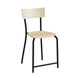 Stol Strong 112, Birk laminat, Sort stel