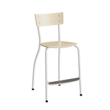 Stol Strong 250, Birk laminat, Hvidt stel – image 1