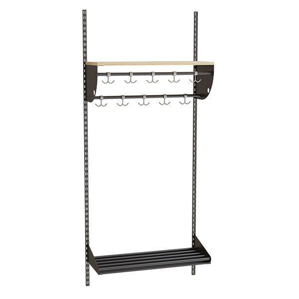 Form o Miljö Børne garderobe Adde Kombination B, start, bredde 750 mm 3 pladser – Børnegarderober (billede 1)