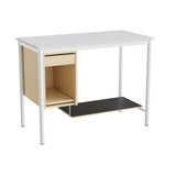 Sybord 133, 1200x600 mm H900 mm, grå laminat, hvid stel