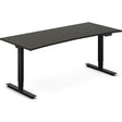 Ergoff Hæve-sænkebord DNA, Antracit 1800x800mm Bue 2-ben/Sort – Hæve/sænkeborde