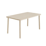 Bord Add Wood 590 1400x800 mm Højde 720 mm med hvidpigmenteret eg laminat, massivt træben