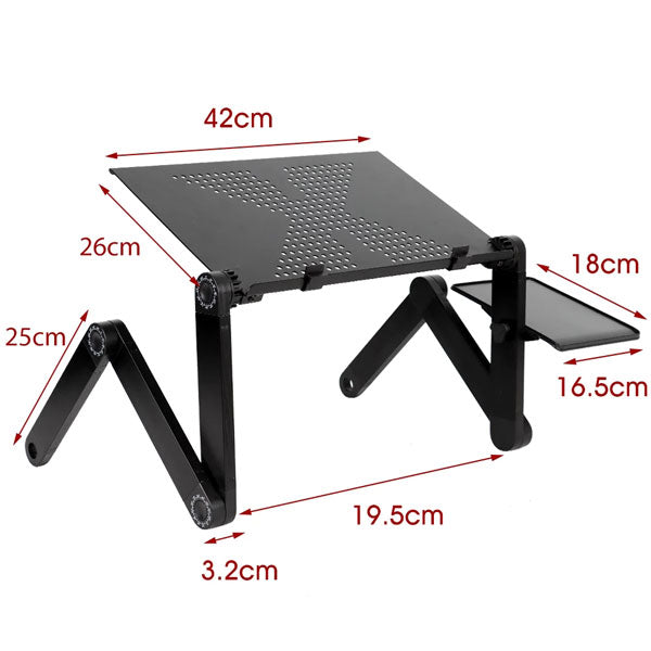Laptopbord Easy Sort, sammenklappelig – image 3