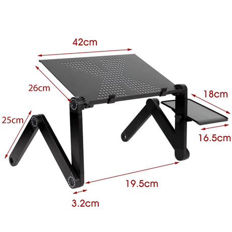 Laptopbord Easy Sort, sammenklappelig – image 3