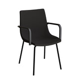 Stol Colt 10012 Med armlæn, sort tekstil, sort stel – image 1