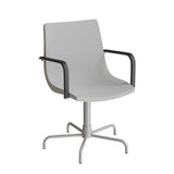 Stol Colt 10014 Med armlæn og drejeligt undestel, alugrå tekstil, alugrå stel – image 1