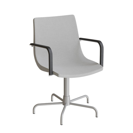 Stol Colt 10014 Med armlæn og drejeligt undestel, alugrå tekstil, alugrå stel – image 1