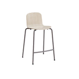 Barstol ADD Hvidpigmenteret eg laminat, grå ben – image 2