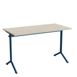 Bord Atlas 1130, 1200x600mm, eg højtrykslaminat, blåt stel – image 4