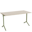 Tranås Skolmöbler Bord Atlas 1130, 1400x700mm, eg højtrykslaminat, grønt stel – Elevborde