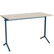 Tranås Skolmöbler Bord Atlas 1130, 1400x700mm, eg højtrykslaminat, blåt stel – Elevborde
