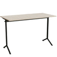Tranås Skolmöbler Bord Atlas 1130, 1400x700mm, eg højtrykslaminat, sortolivent stel – Elevborde