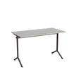 Bord Atlas 1130, 1200x600mm, lys grå linoleum, gråt stel – image 1