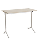 Bord Atlas 1130, 1200x600mm, lyddæmpende eg højtrykslaminat, hvidt stel – image 1