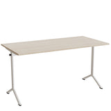 Bord Atlas 1130, 1400x700mm, lyddæmpende eg højtrykslaminat, hvidt stel – image 2